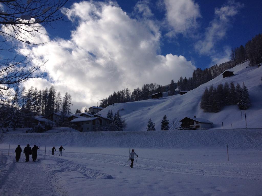 Ferienwohnung Gadenstatt Davos Buitenkant foto